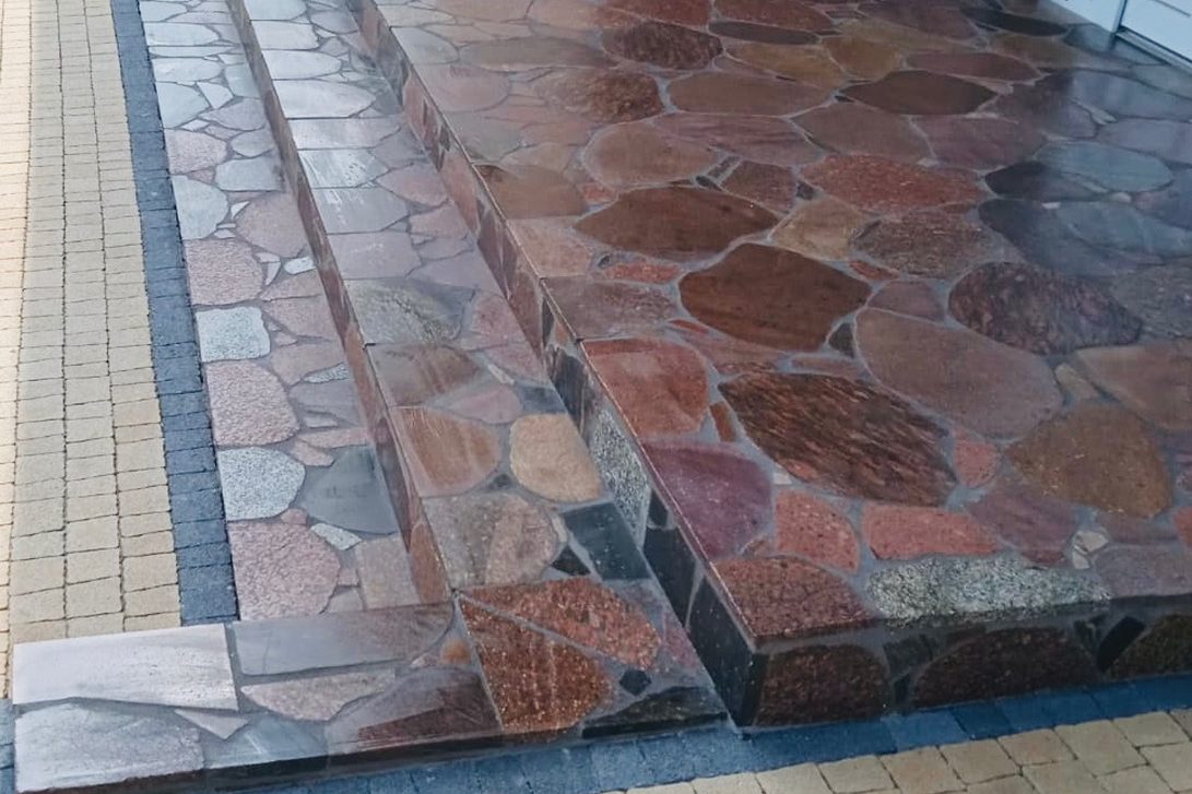 Eine einzigartige Steintreppe.